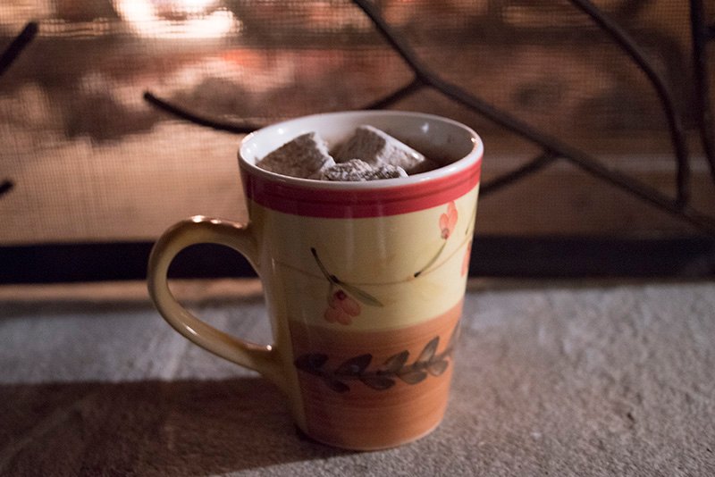 What to pack for a glamping trip hot chocolate